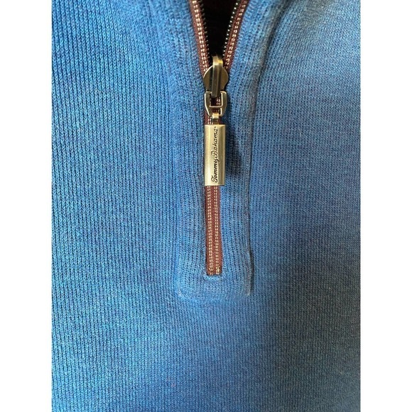 Tommy Bahama Flipshot Reversible 1/4 Zip Pullover Sweater - Picture 7 of 12